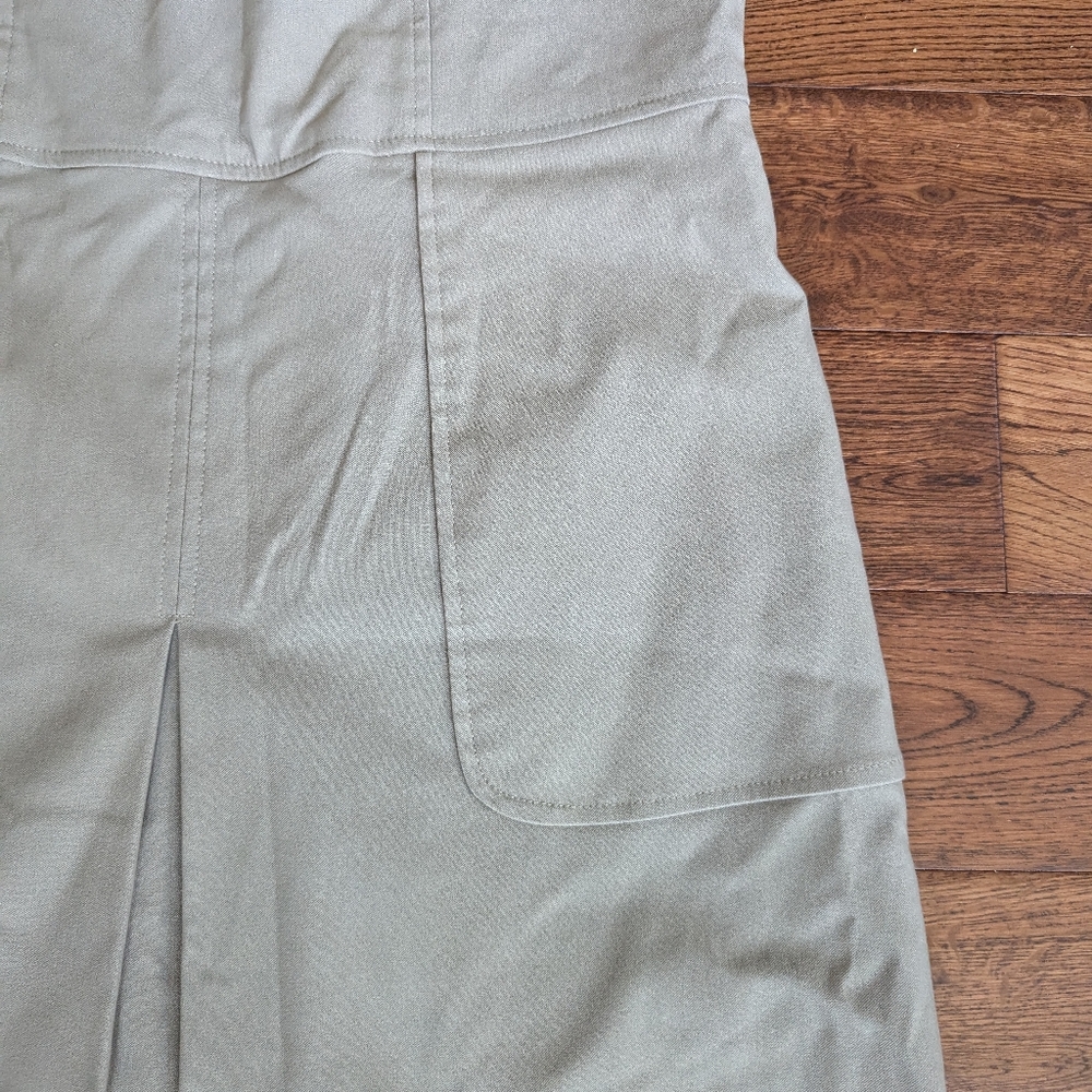 Sara Campbell Sheath Work Sleeveless Dress Stone/Khaki Ladies Size 6 VGUC - Picture 3 of 7